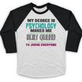 Qualified Psychologist PhD PsyD Shirt Graduation Baseball Raglan Shirt