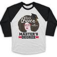 Queen Masters Degree Graduation Social Work MSW MPH Baseball Raglan Shirt