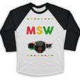 Queen MSW Social Work Grads Masters Graduation Baseball Raglan Shirt