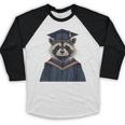 Raccoon Graduation Baseball Raglan Shirt