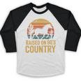 Raised On 90’s Country Horse Retro Nostalgia Western Music Baseball Raglan Shirt
