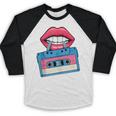 Retro 80s And 90s Cassette Perfect For Nostalgia Baseball Raglan Shirt