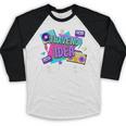 Retro 80s Style 90s Pop Fashion Nostalgia Eighties Music Baseball Raglan Shirt