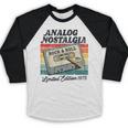 Retro Cassette Case 70s Vintage Music Analog Nostalgia Baseball Raglan Shirt Retro Cassette Case 70s Vintage Music Analog Nostalgia Baseball Raglan Shirt