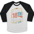 Retro It's My 18th Birthday Boho Nostalgia Women Kids Baseball Raglan Shirt