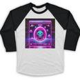 Retro Nostalgia Vaporwave- Error 404 Baseball Raglan Shirt Retro Nostalgia Vaporwave- Error 404 Baseball Raglan Shirt