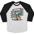 Retro Old Cassette Tape Cartoon With Walker Nostalgia Premium Tri-Blend Baseball Raglan Shirt Retro Old Cassette Tape Cartoon With Walker Nostalgia Premium Tri-Blend Baseball Raglan Shirt