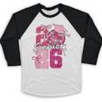 Retro Senior 2026 Coquette Bow Graduation Class Of 2026 Baseball Raglan Shirt