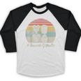 Retro Snack Goals Icon Nostalgia Baseball Raglan Shirt