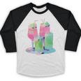 Retro Soft Drinks 80s 90s Nostalgia Cute Anime Aesthetic Tee Baseball Raglan Shirt