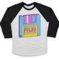 Retro TechnologyOld School Floppy Nostalgia 90s Generation Baseball Raglan Shirt Retro TechnologyOld School Floppy Nostalgia 90s Generation Baseball Raglan Shirt
