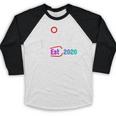 RN New Nurse Est 2020 Cute Nursing School Graduation 2K20 Baseball Raglan Shirt