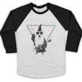 Rock & Roll Wizard Music Nostalgia Premium Tri-Blend Baseball Raglan Shirt