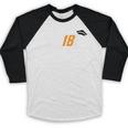 Senior 18 High School Graduation Eighteen Year Old Grad Baseball Raglan Shirt