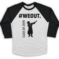 Senior 2019 Grad College High School Graduation Baseball Raglan Shirt