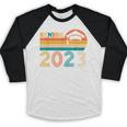 Senior 2023 Retro Class Of 2023 Seniors Graduation 23 Baseball Raglan Shirt