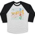 Senior 2024 Groovy Retro Class Of 2024 Graduation Senior 24 Baseball Raglan Shirt