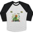 Senior 2025 Graduation Caterpillar For Kids Cute Coquette Baseball Raglan Shirt