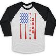 Senior 2026 Baseball American Flag Class Of 2026 Graduation Baseball Raglan Shirt
