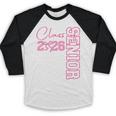 Senior 2026 Class Of 2026 Coquette Bow Graduation 2026 Baseball Raglan Shirt