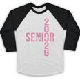 Senior 2026 Class Of 2026 Seniors Graduation 2026 Girl Women Baseball Raglan Shirt