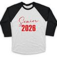 Senior 2026 Retro Class Of 2026 Graduation For Students Baseball Raglan Shirt