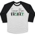Senior 2027 Soccer Mom Final Season Class Of 2027 Graduation Baseball Raglan Shirt