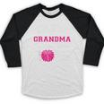 Senior Cheerleader Grandma Cheer Class Of 2026 Graduation Baseball Raglan Shirt