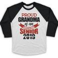 Senior Class Of 2019 Tshirt Graduation Awesome Grandma Baseball Raglan Shirt