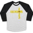 Senior Class Of 2023 Sunflower Graduation Seniors 23 Baseball Raglan Shirt