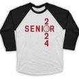 Senior Class Of 2024 Graduation 2024 Maroon Basketball Baseball Raglan Shirt