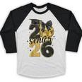 Senior Class Of 2026 Senior Girl Graduation Cap Coquette Bow Baseball Raglan Shirt
