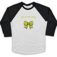 Senior Class Of 2026 Tennis Coquette Bow Graduation Premium Baseball Raglan Shirt