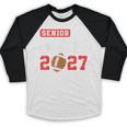 Senior Football Mom 2027 Team Class Of 2027 Graduation Mom Baseball Raglan Shirt