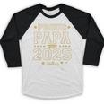 Senior Graduation Proud Papa 2025 Graduate Class Matching Baseball Raglan Shirt