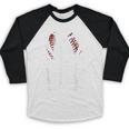 Senior Mom Class Of 2026 Baseball Graduation Heart Baseball Raglan Shirt