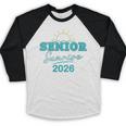 Senior Sunrise Class Of 2026 Vintage Graduation High School Baseball Raglan Shirt