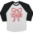Senior Twenty Twenty-Six Coquette Graduation Class Of 2026 Baseball Raglan Shirt