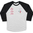 She Came She Saw She Mastered Graduation Baseball Raglan Shirt