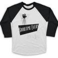 Showtime Every Moment Cinema Nostalgia Film Buff Humor Baseball Raglan Shirt