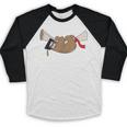 Sloth Graduation Shirt Cute Animal Diploma Grad Baseball Raglan Shirt