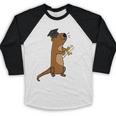 SmileteesGrad Cute Sea Otter Graduation T-Shirt Baseball Raglan Shirt