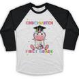 So Long Kindergarten Graduation Class 2025 Unicorn Girls Baseball Raglan Shirt