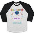 So Long Kindergarten Graduation Look Out 1st Grade 2025 Kids Premium Tri-Blend Baseball Raglan Shirt