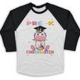 So Long Pre k Graduation 2025 Look Out Kindergarten Girls Premium Tri-Blend Baseball Raglan Shirt