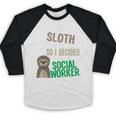 Social Work Student Masters Degree Graduation Baseball Raglan Shirt