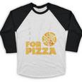 Social Worker Will Work For Pizza Graduation Baseball Raglan Shirt