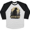 Spaghetti Western Cowboy Culture Classic Western Nostalgia Baseball Raglan Shirt Spaghetti Western Cowboy Culture Classic Western Nostalgia Baseball Raglan Shirt