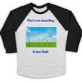 Out Standing In Her Field Graduation Tee Baseball Raglan Shirt