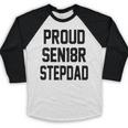 Stepfather SEN18R Graduation Party Stepdad Senior 2018 Shirt Baseball Raglan Shirt